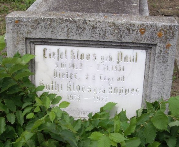 Kappes Katharina 1925-1976 Grabstein